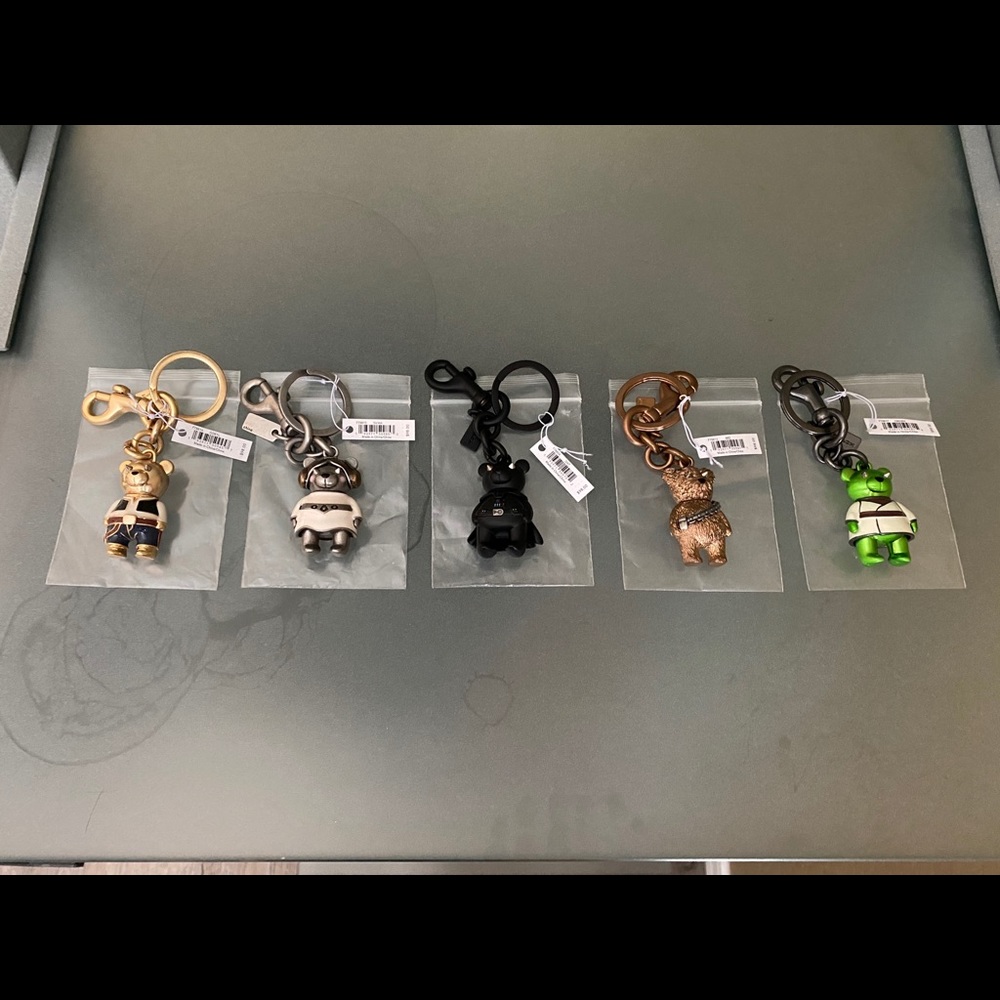 Star Wars x Coach Complete Set Bear Bag Charms